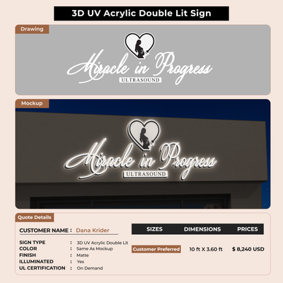 Business signage for Dana Krider