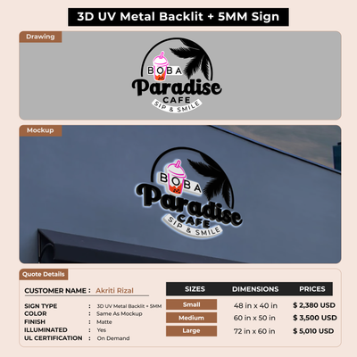 Custom Signs For Akriti Rizal