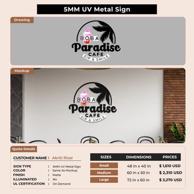 Custom Signs For Akriti Rizal