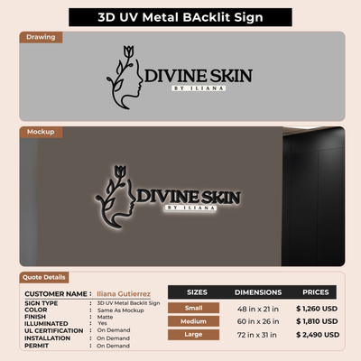 Custom Signs for Iliana Gutierrez