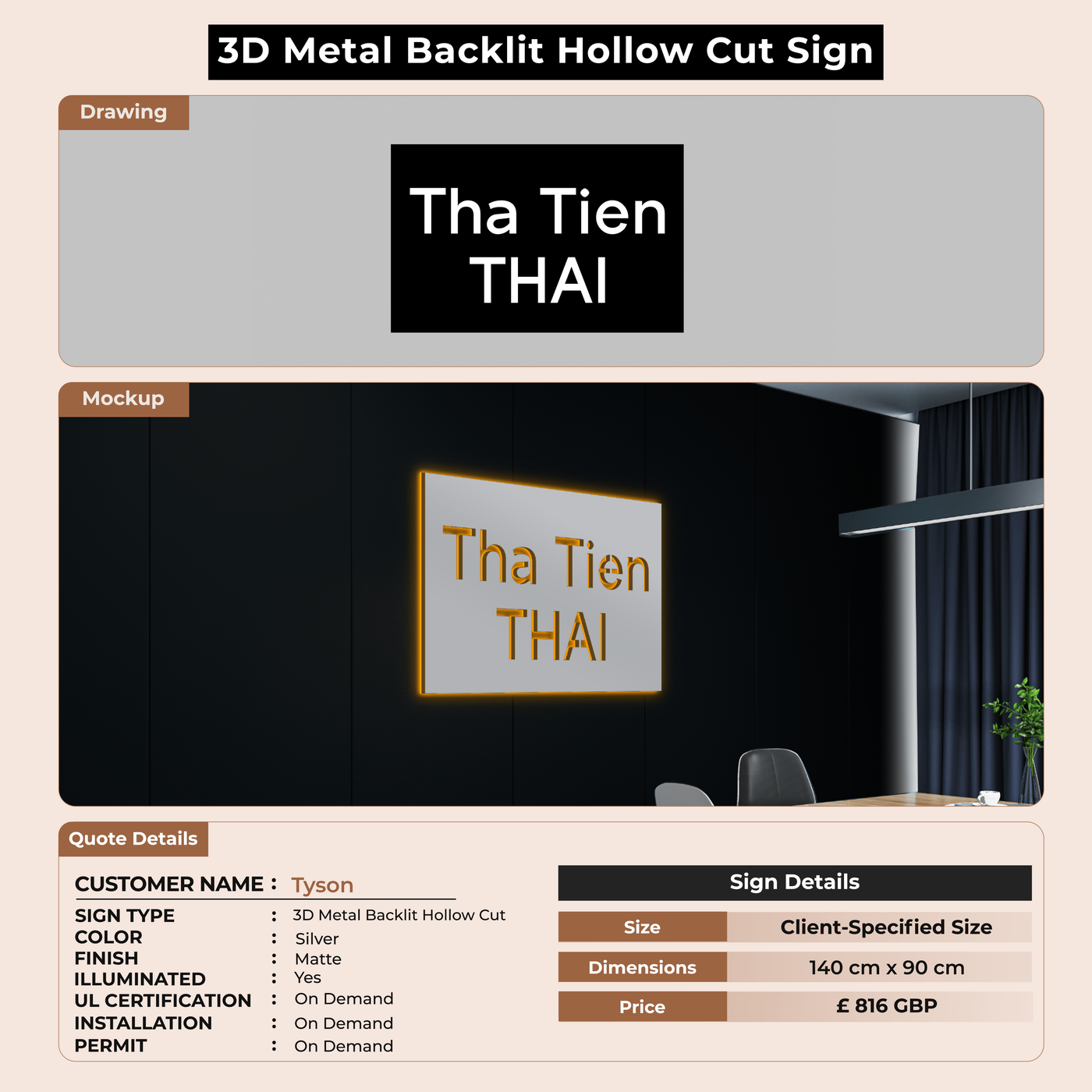 Custom Signs For Tyson