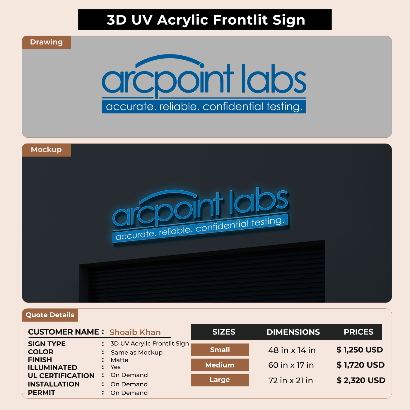 Custom Signs For Shoaib Khan