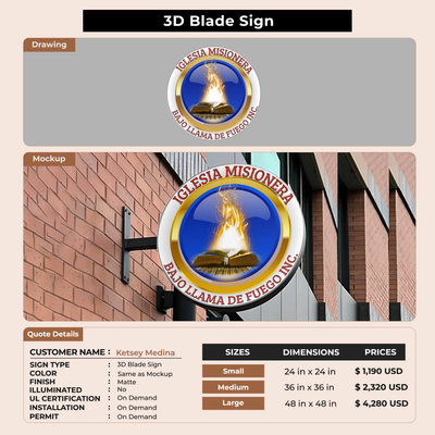 Custom Signs for Ketsey Medina