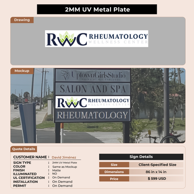 Custom Signs For David Jiménez
