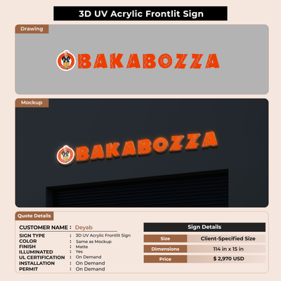 Custom Signs For Deyab