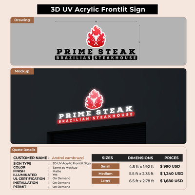 Custom Signs for Andrei cambruzzi