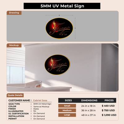 Custom Signs  for Gabriel Sosa