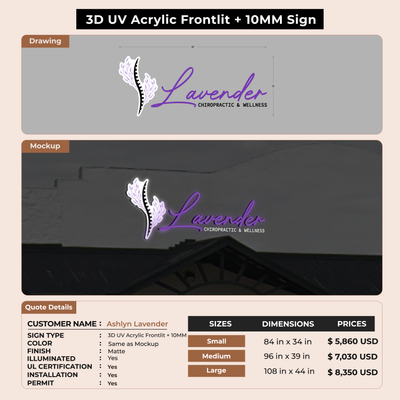 Custom Signs For Ashlyn Lavender