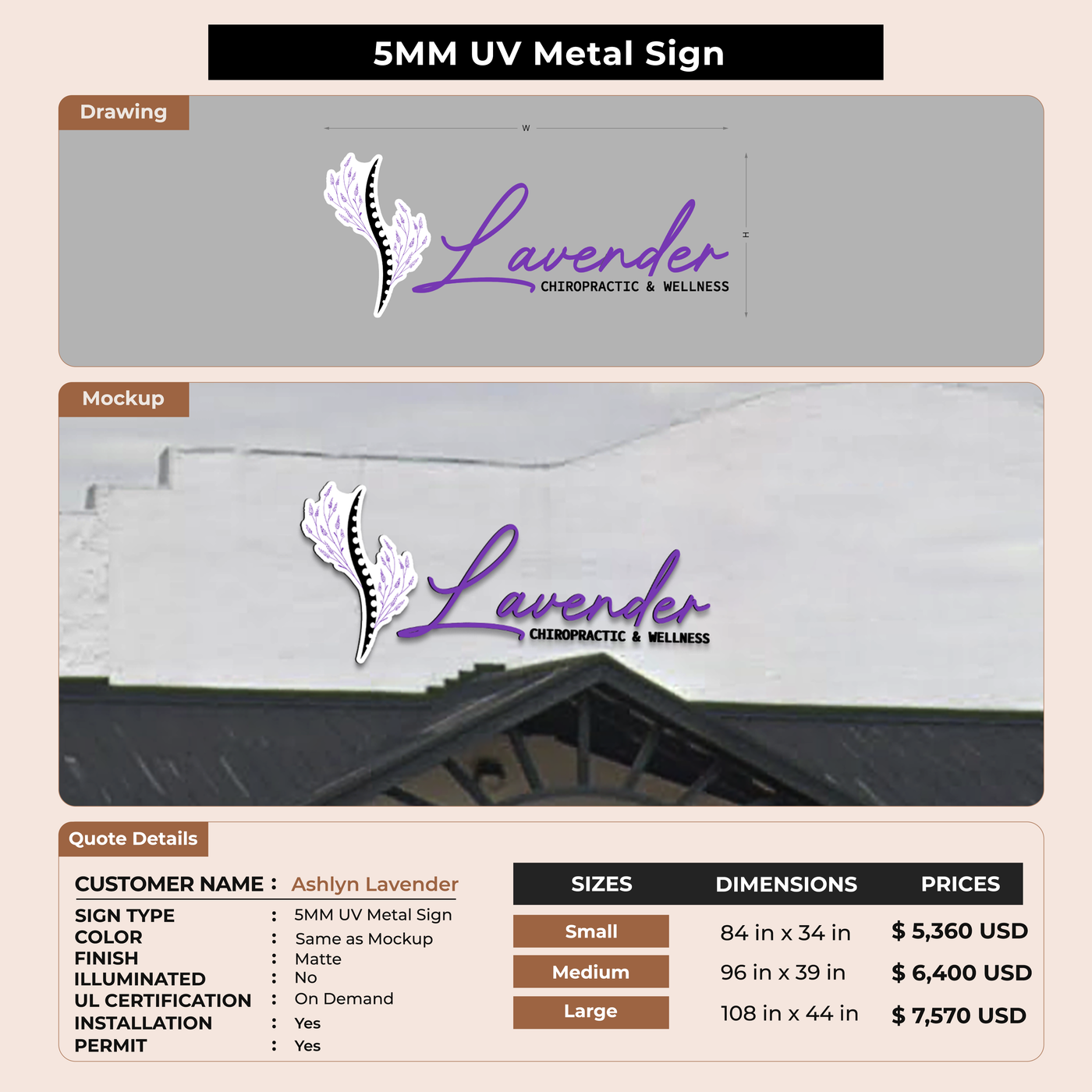 Custom Signs For Ashlyn Lavender