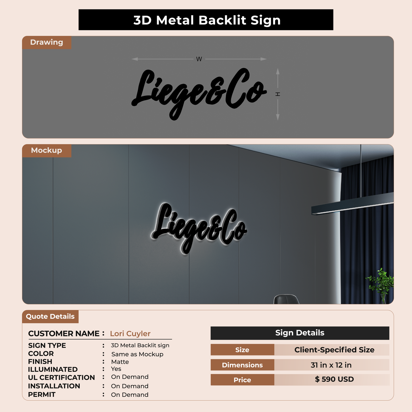 Custom Signs For Lori Cuyler