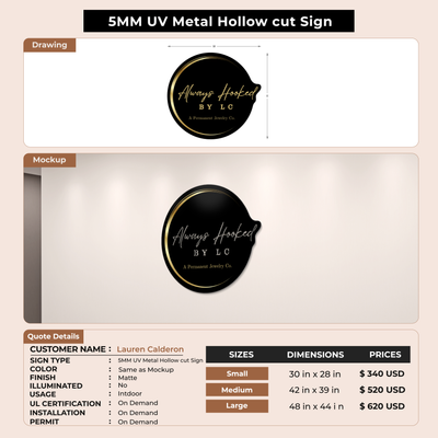 Custom Neon Signs for Lauren Calderon
