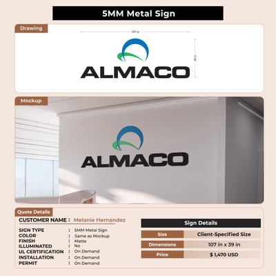 Business Signage for Melanie Hernandez