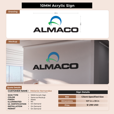Business Signage for Melanie Hernandez