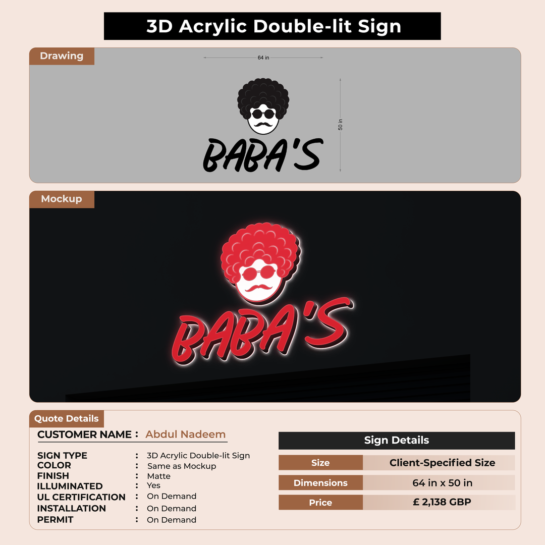 Custom Signs For Abdul Nadeem