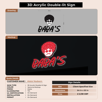 Custom Signs For Abdul Nadeem