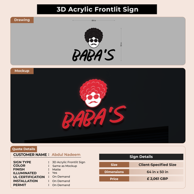 Custom Signs For Abdul Nadeem