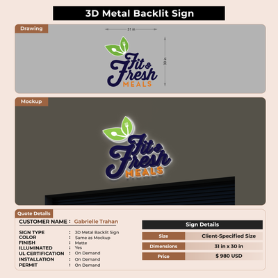 Custom Signs For Gabrielle Trahan