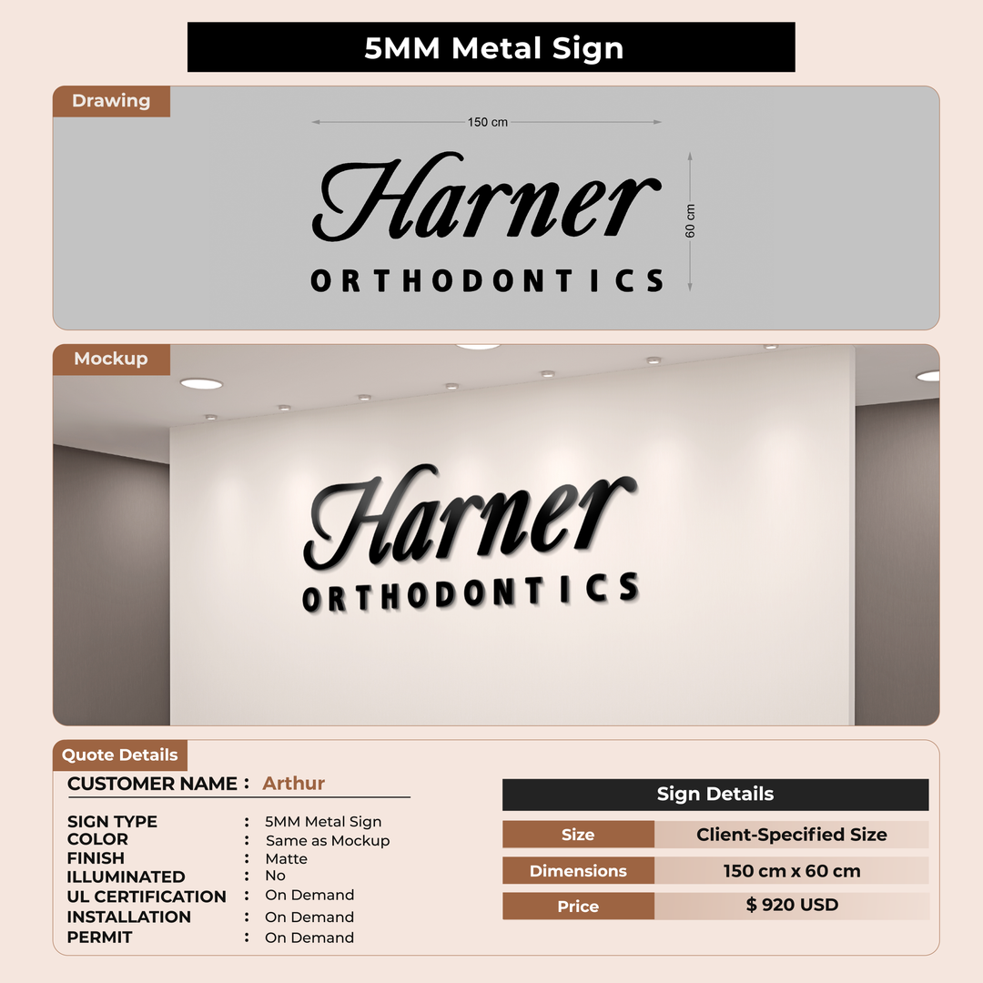 Custom Signs For Arthur