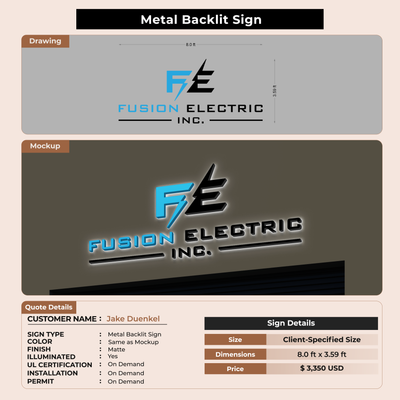 Custom Signs for Jake Duenkel