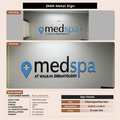 Custom Signs For Kerry Bauerle