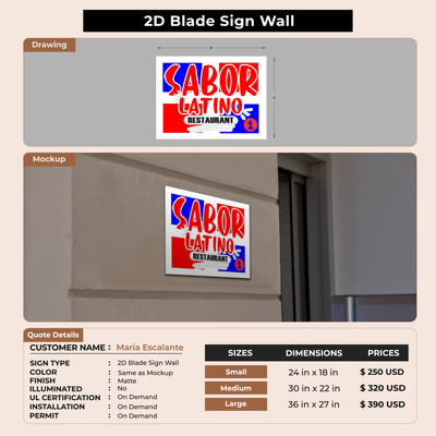Custom Signs For Maria Escalante