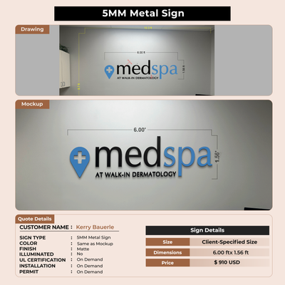 Custom Signs For Kerry Bauerle