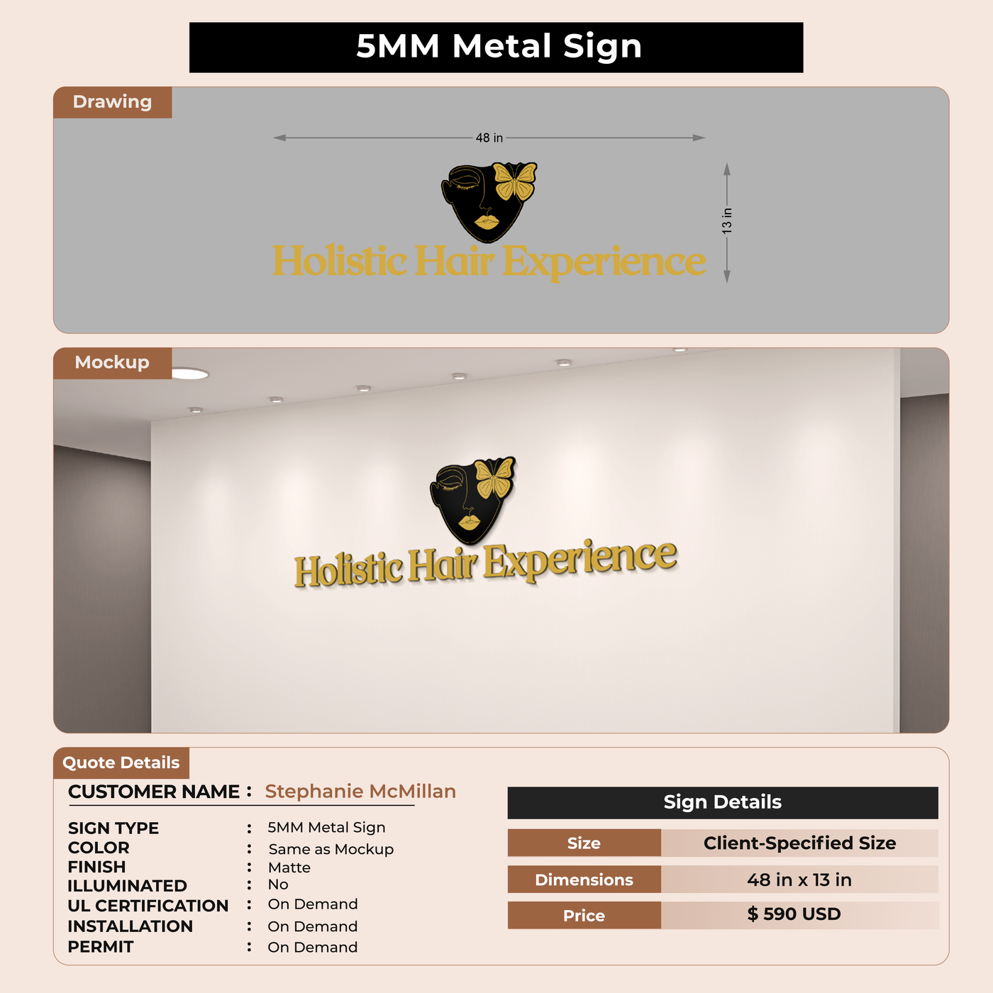 Custom Signs For Stephanie McMillan