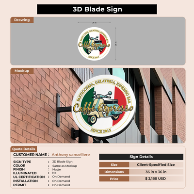 Custom Signs For Anthony cancelliere Cancelliere