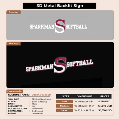 Custom Signs For Deanne  Gilreath