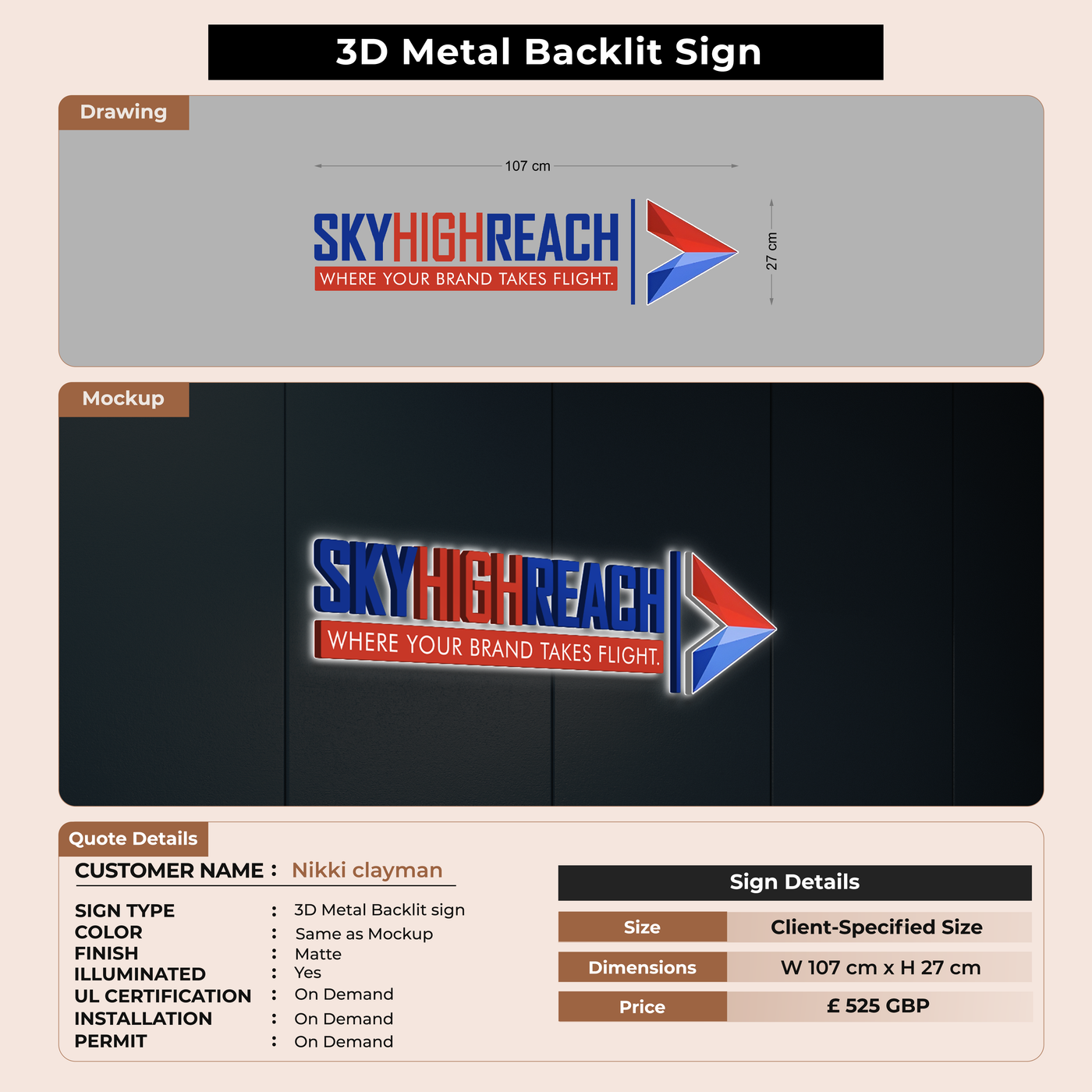 Custom Signs For Nikki clayman