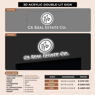 Business Signage for Janely Montano