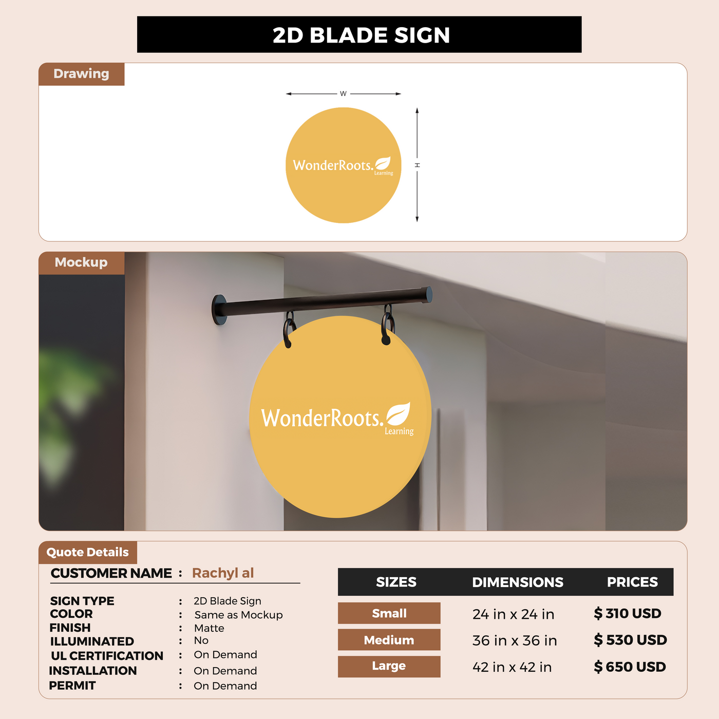 Blade sign for Rachyl al
