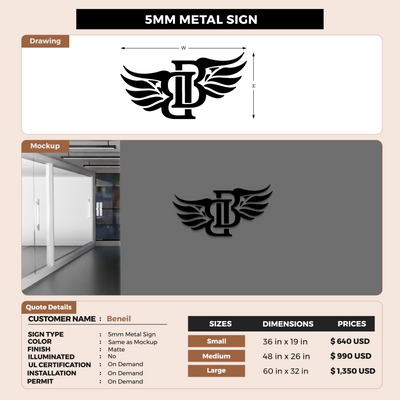 Custom Signs For Beneil