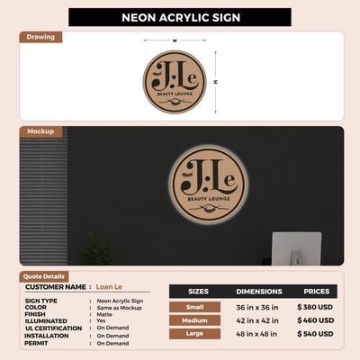 Custom Signs For Loan Le