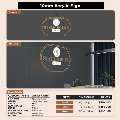 Custom Signs For Jamilyn Koester