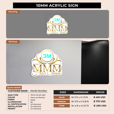 Business Signage for Monifa Mcmillan