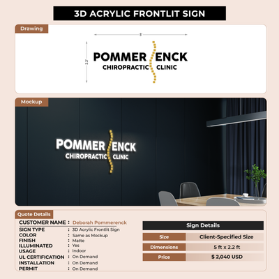 Custom Signs For Deborah Pommerenck