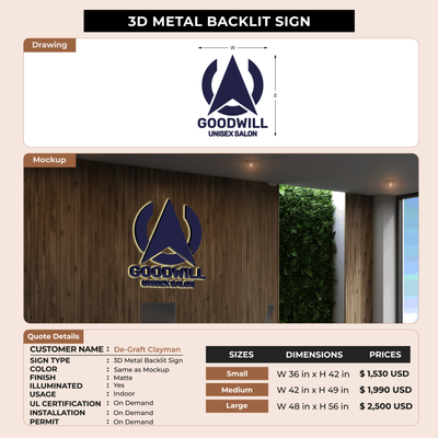 Custom Signs for De-Graft Clayman