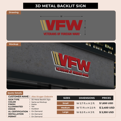 Business Signage for Alex Kruger-Dobrota