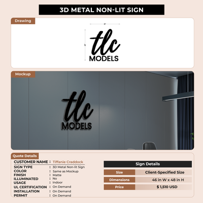 Custom Signs For Tiffanie Craddock
