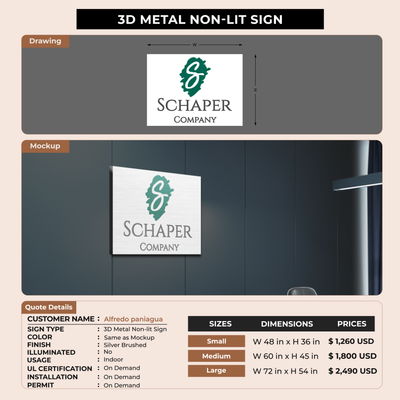 Custom Signs For Alfredo paniagua