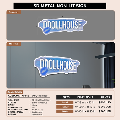 Business Signage for Daryna Lacayo