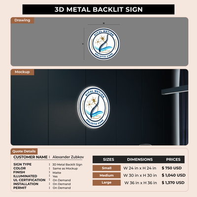 Business Signage for Alexander Zubkov
