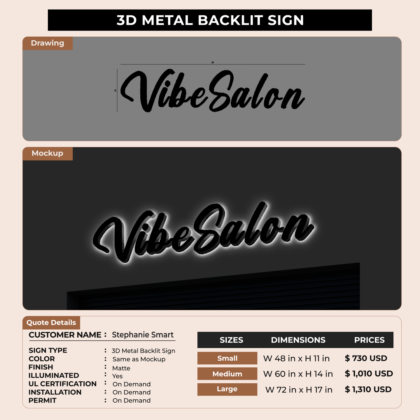 Business Signage for Stephanie Smart