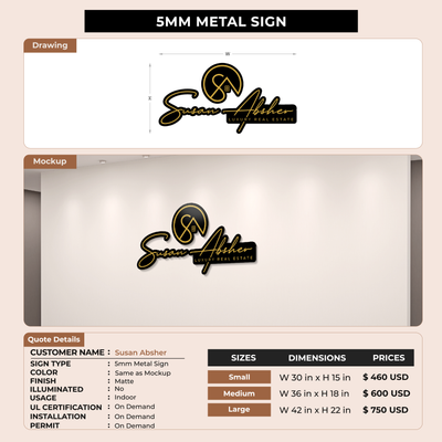 Custom Signs for Susan Absher