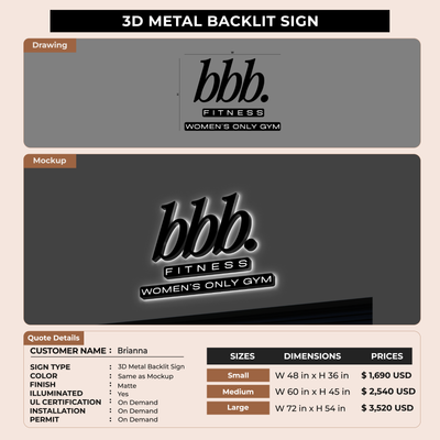 Business Signage for Brianna