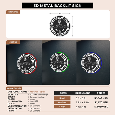 Custom Signs For Maxwell Tucker