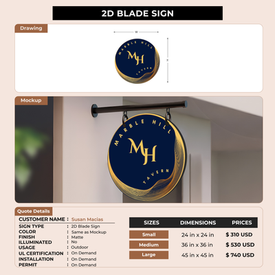 Custom Signs For Susan Macias