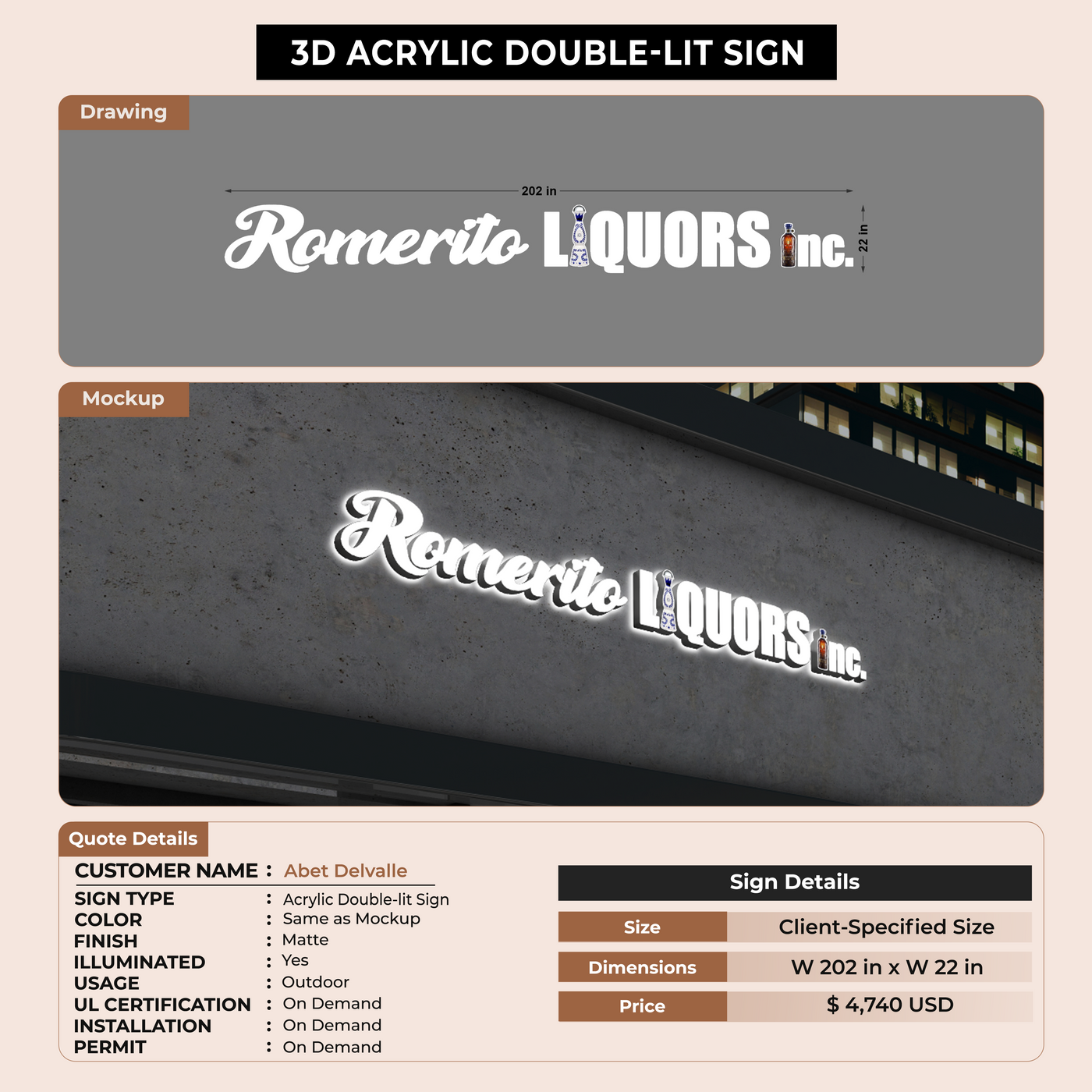 Custom Sign For Abet Delvalle