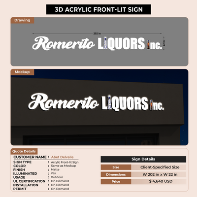 Custom Sign For Abet Delvalle